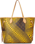 1:1 Fake Luxury Bags Pre-loved Yayoi Kusama x Louis Vuitton Yellow Monogram Dots Infinity Neverfull MM, Yellow