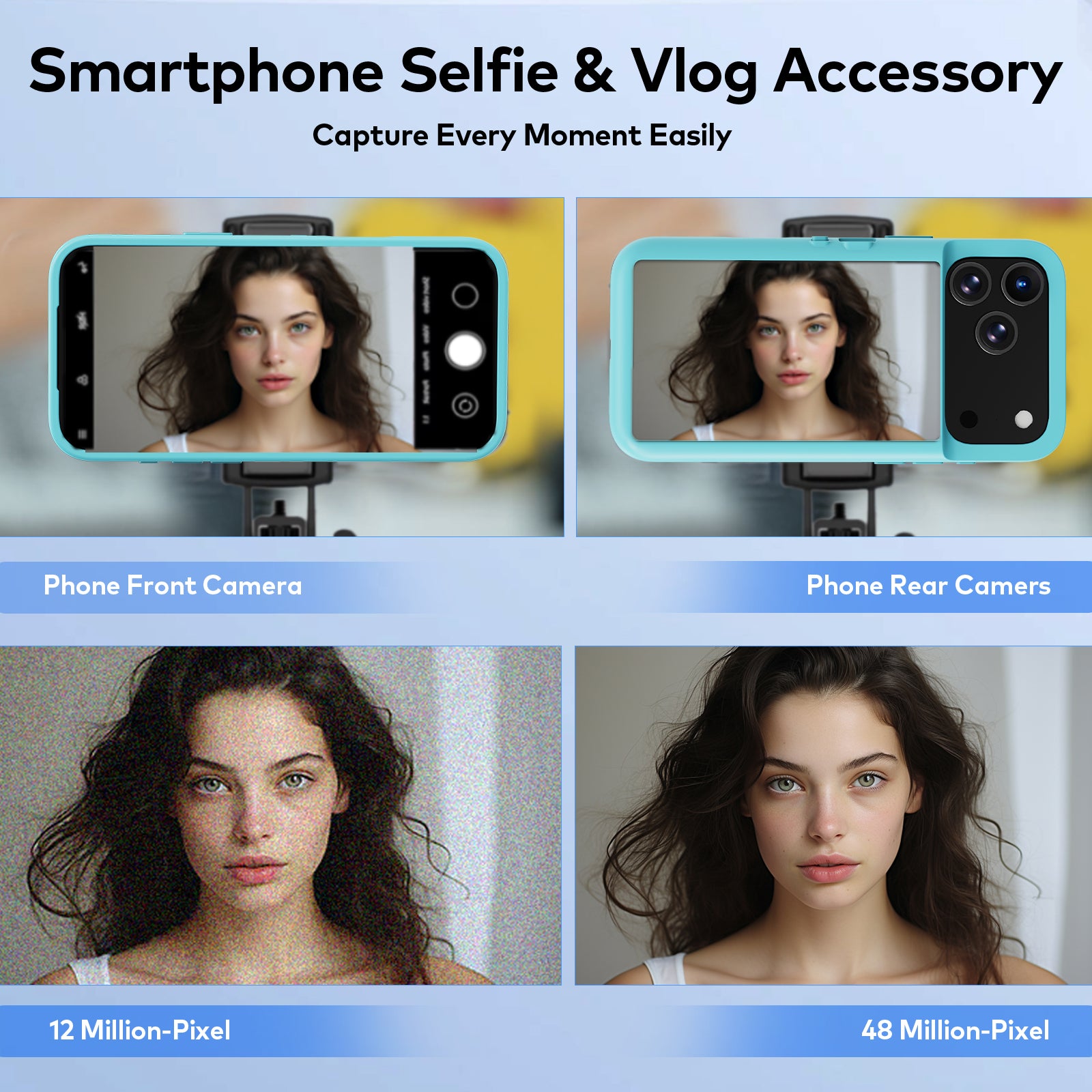 for iPhone 17 Pro Max Case with LCD Screen Back Camera Monitor Smart Phone Cover with Selfie Vlog Monitor【NOT NFC Case】 for DIY Wallpapers Live Streaming