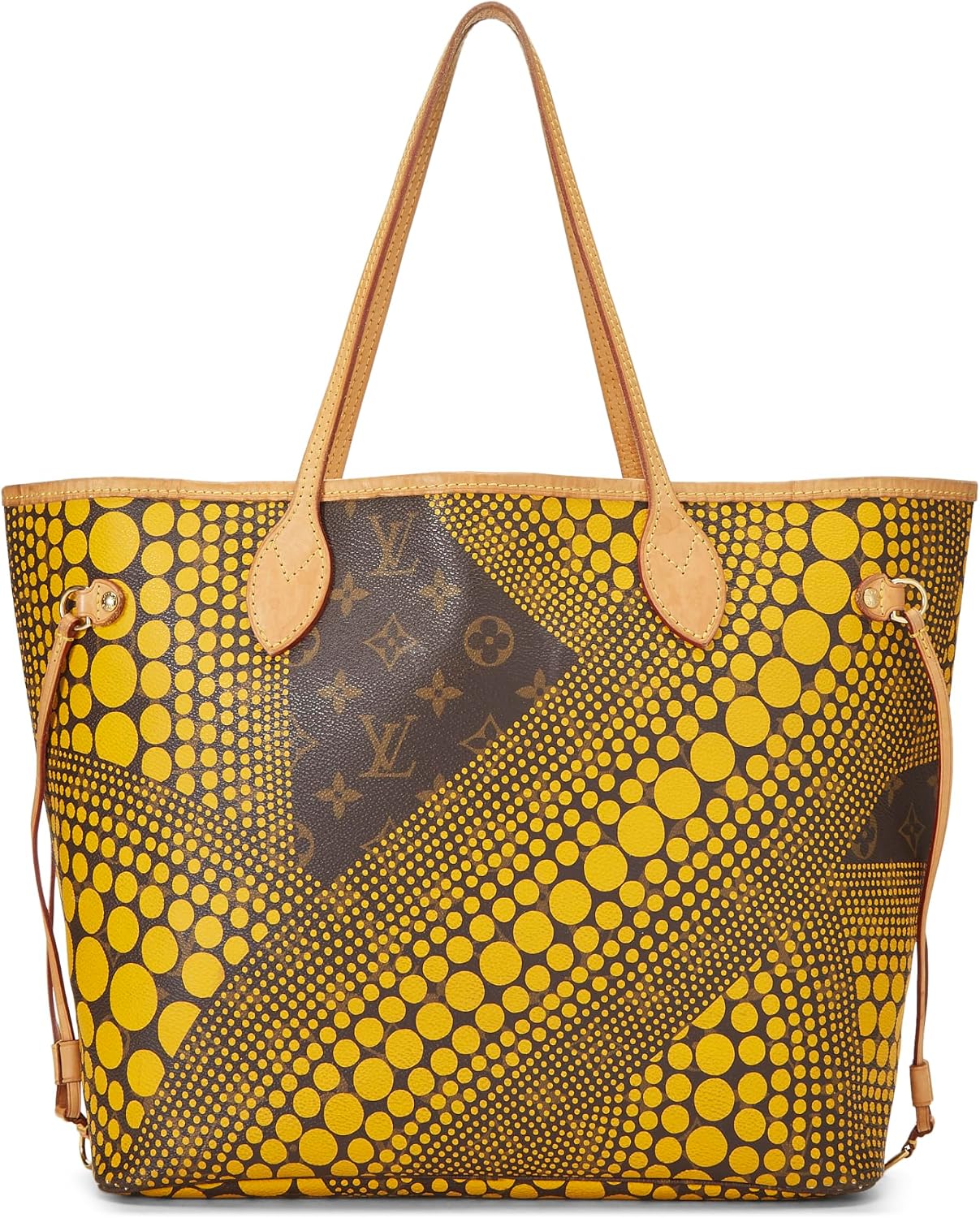 1:1 Fake Luxury Bags Pre-loved Yayoi Kusama x Louis Vuitton Yellow Monogram Dots Infinity Neverfull MM, Yellow