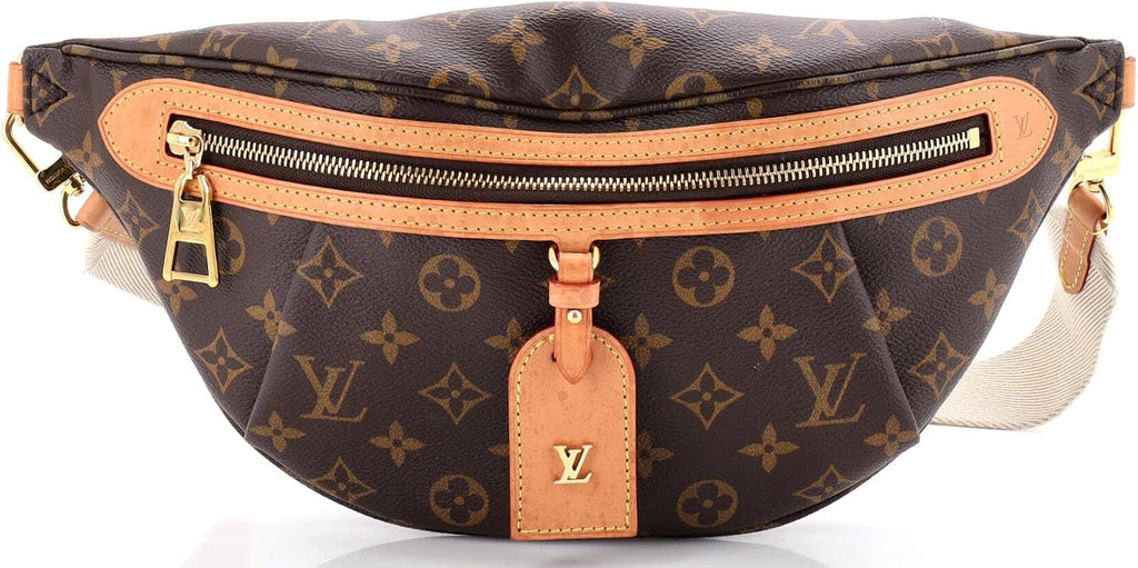 1:1 Pre-Loved High Rise Bum Bag Monogram Canvas, Brown