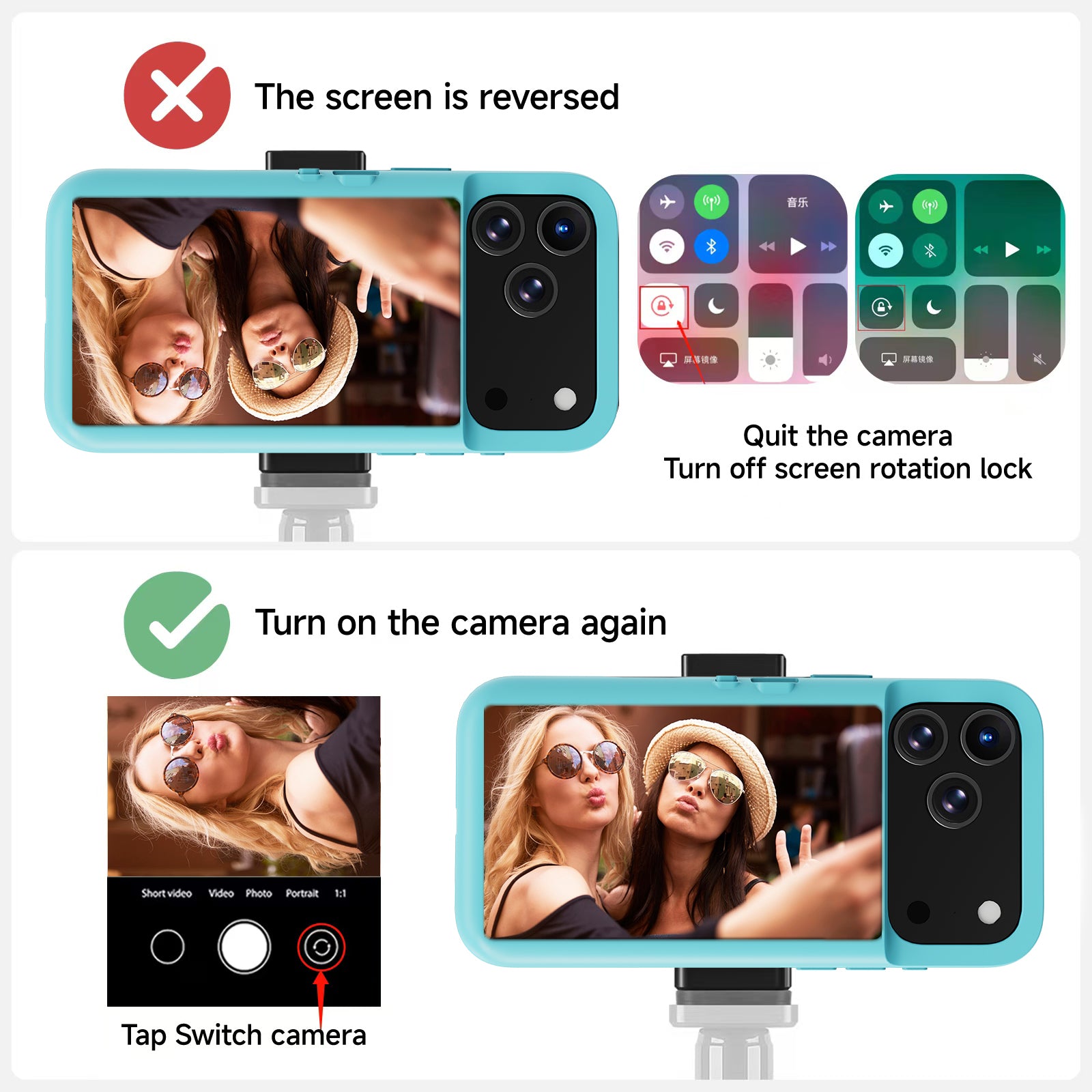 for iPhone 17 Pro Max Case with LCD Screen Back Camera Monitor Smart Phone Cover with Selfie Vlog Monitor【NOT NFC Case】 for DIY Wallpapers Live Streaming