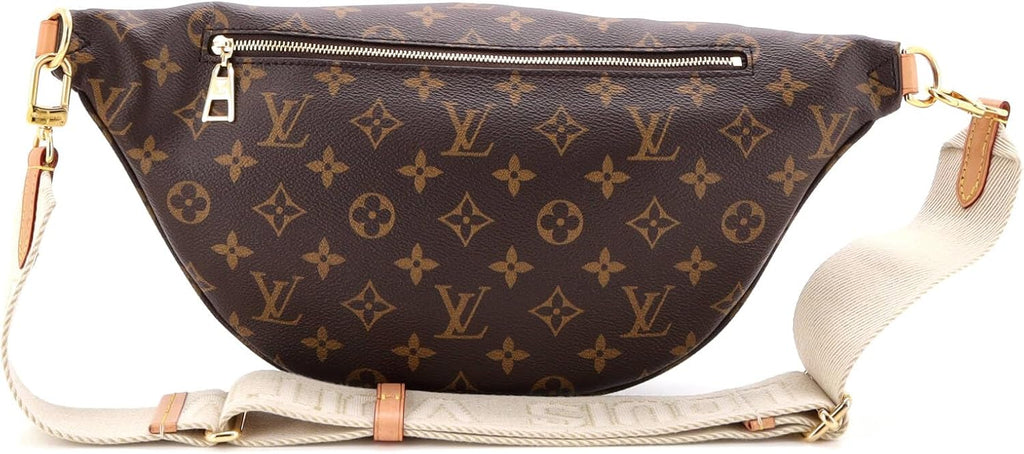 1:1 Pre-Loved High Rise Bum Bag Monogram Canvas, Brown