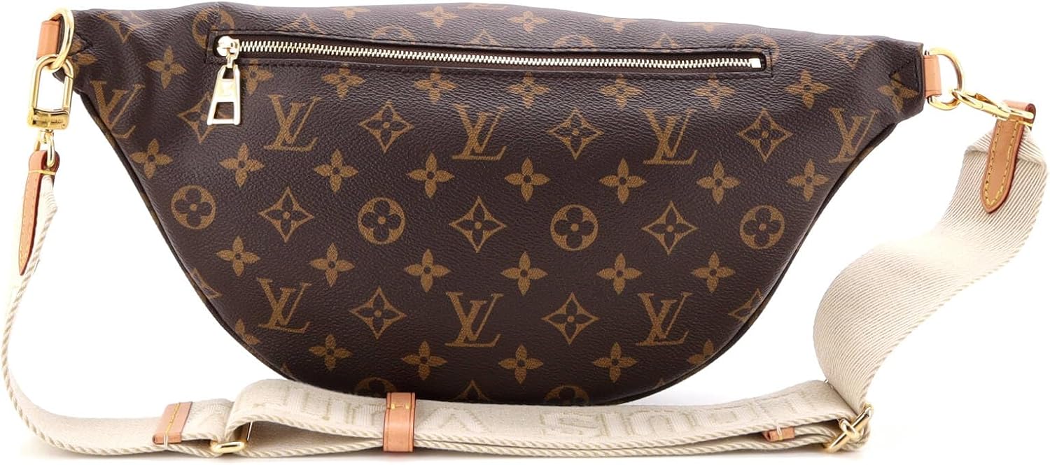 1:1 Pre-Loved High Rise Bum Bag Monogram Canvas, Brown